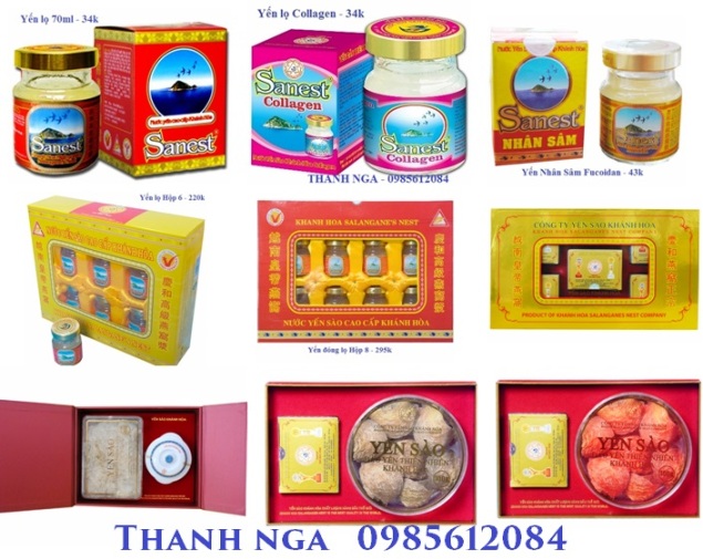 Khuyến mại Yến Sào Khánh Hòa (Sanest) rẻ nhất 34k Hà Nội: 20 tặng 1.0985612084​