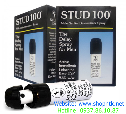 Stud 100 Male Genital Desensitizer Thuốc xịt ngăn xuất tinh sớm