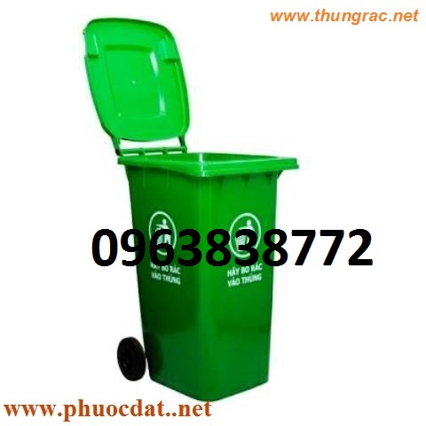 THÙNG RÁC 120L NHỰA HDPE