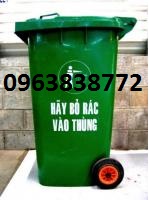 THÙNG RÁC 240L NẮP KÍN