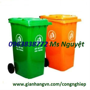 THÙNG RÁC 240L NHỰA HDPE