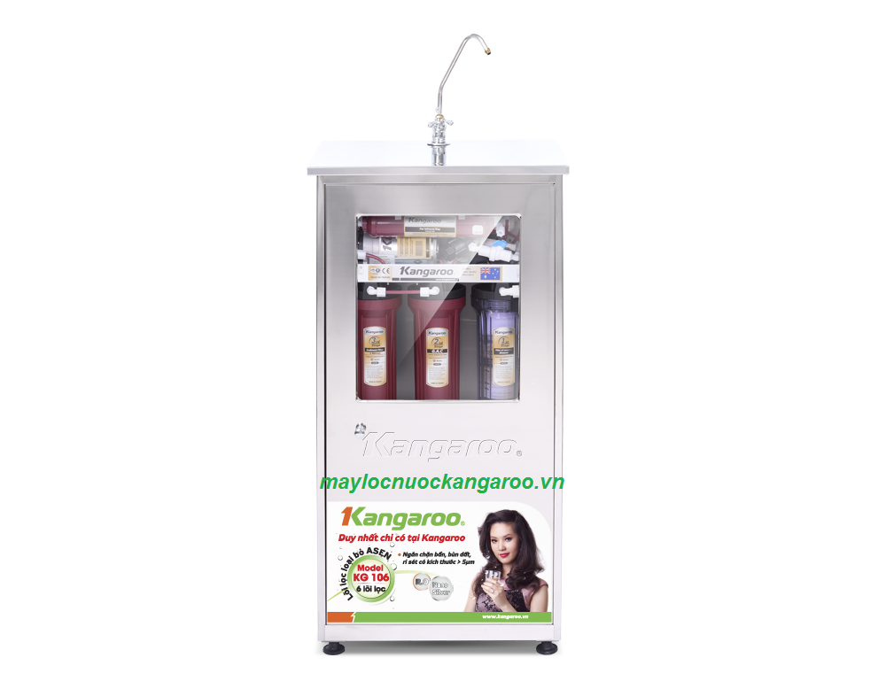 Máy lọc nước Kangaroo KG106UV 7 lõi có tủ có đèn UV