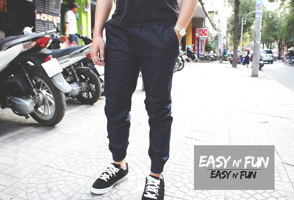 [EASYNFUN] JOGGER PANTS DENIM SÀI GÒN 