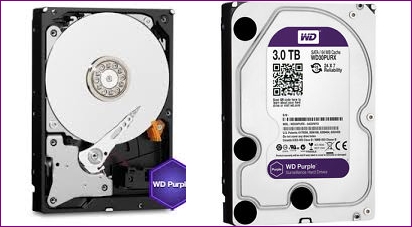 Ổ cứng 3TB chuyên dụng cho đầu ghi hình camera quan sát Western Purple WD30PURX