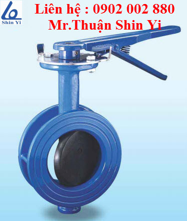 Van bướm tay gạt la van cao su (Wafer Butterfly Valve) Shin Yi Đài Loan.