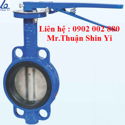  Van bướm tay gạt lá van inox (Wafer Butterfly Valve) Shin Yi Đài Loan.