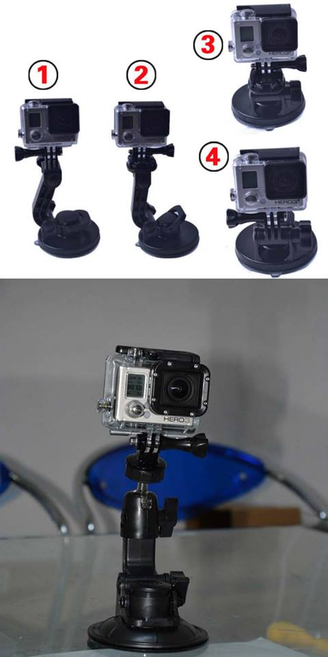 ĐẾ HÚT GẮN GOPRO TRÊN Ô TÔ  190.000đ