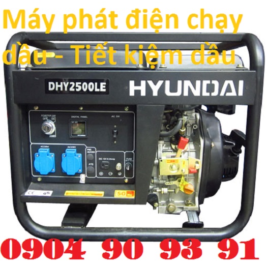 Máy phát điện xăng Hàn Quốc Hyundai HY 2500L