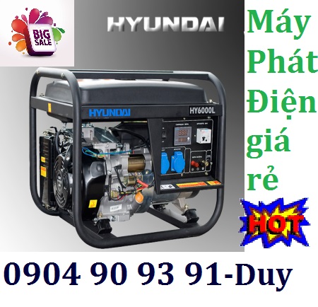 Máy phát điện xăng Hàn Quốc Hyundai HY 6000L