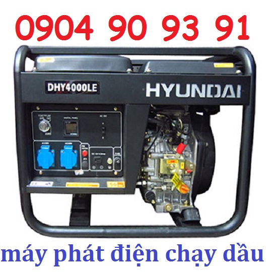 Máy phát điện chạy dầu Diesel Hyundai DHY 4000LE