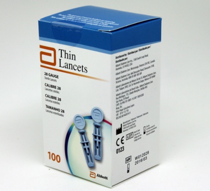 Kim lấy máu Thin Lancets - Abbott (Hộp 100 cây)