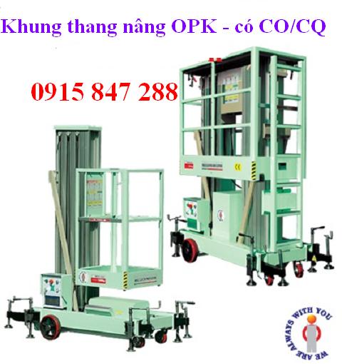 Thang nâng hàng OPK 1 người làm việc 6m,8m,10m,12m