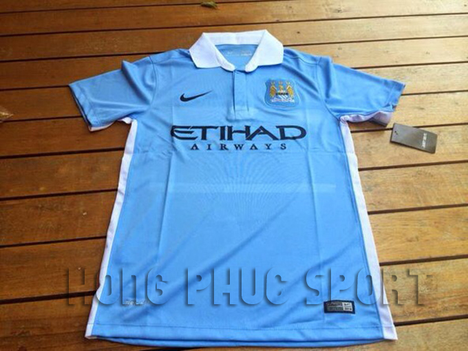 Áo bóng đá Manchester City 2015-2016 sân nhà