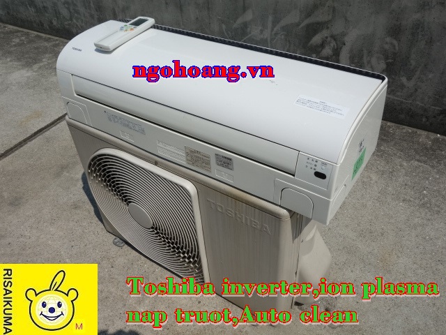    MÁY LẠNH CŨ TOSHIBA 1.5HP(INVERTER,ION PLASMA,AUTO CLEAN,NẮP TRƯỢT)