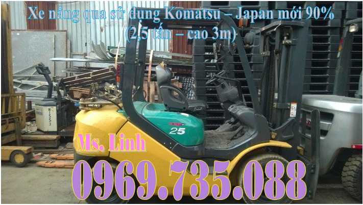 Xe nâng Xăng/gas FG25T-16 Komatsu - Japan (2.5 tấn - 3 mét )