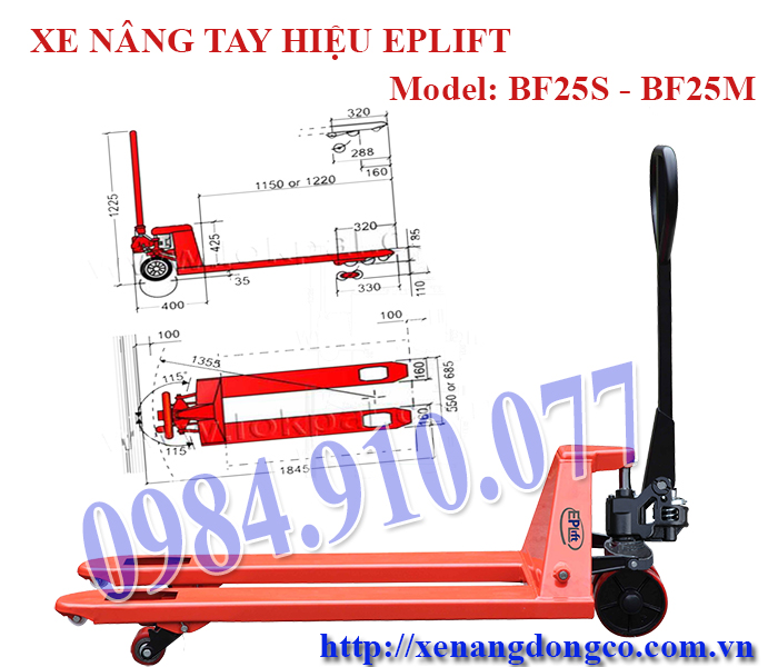 XE NÂNG TAY EPLIFT GIẢ RẺ TÂN PHÚ  EP25S - Lần đầu tiên có mặt tại VN