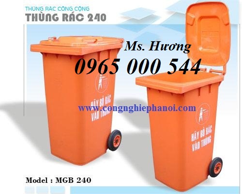 Thùng rác nhựa 240 lít