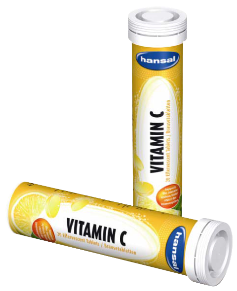 Viên sủi Hansal bổ sung Vitamin C - Hương chanh