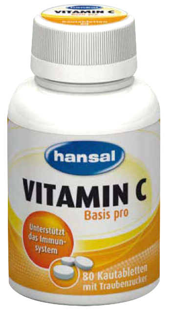 Viên nhai Hansal bổ sung Vitamin C - Hương chanh