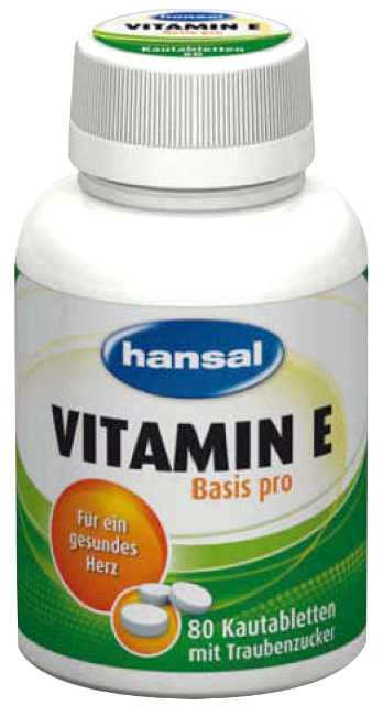 Viên nhai Hansal bổ sung vitamin E - Hương đào