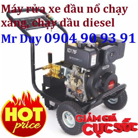 Máy phun rửa KOCU (chạy bằng dầu diesel) KD178F-7.0HP