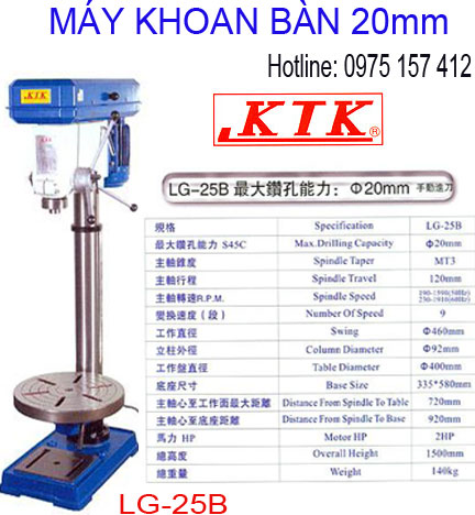Máy khoan bàn KTK LG-25B