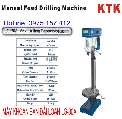 Máy khoan bàn KTK LG-30A