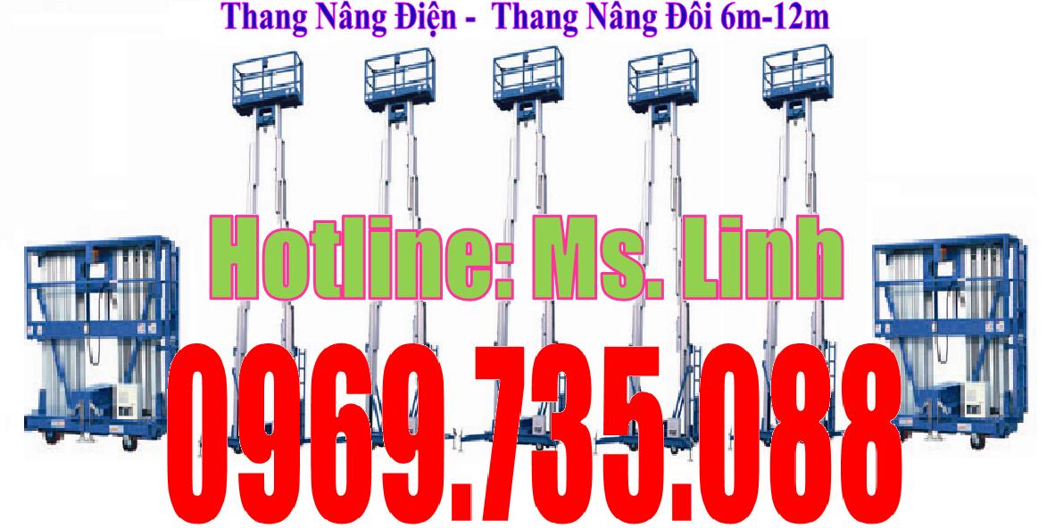 Thang nâng đôi DAG20 hiệu Eoslift - Đức 200kg-300kg cao 6-12m