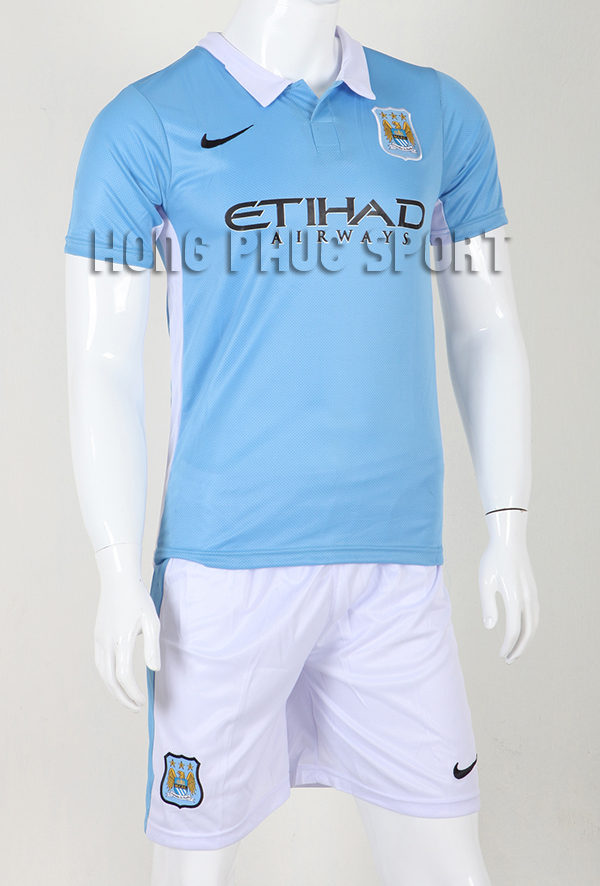 Áo bóng đá Manchester City 2016 sân nhà