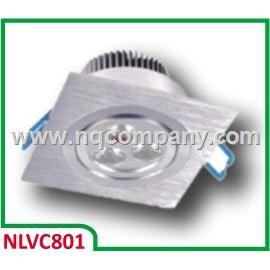 Đèn LED âm vuông NLVC801