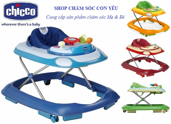 Xe tập đi trẻ em Chicco Brand Màu Xanh Lá