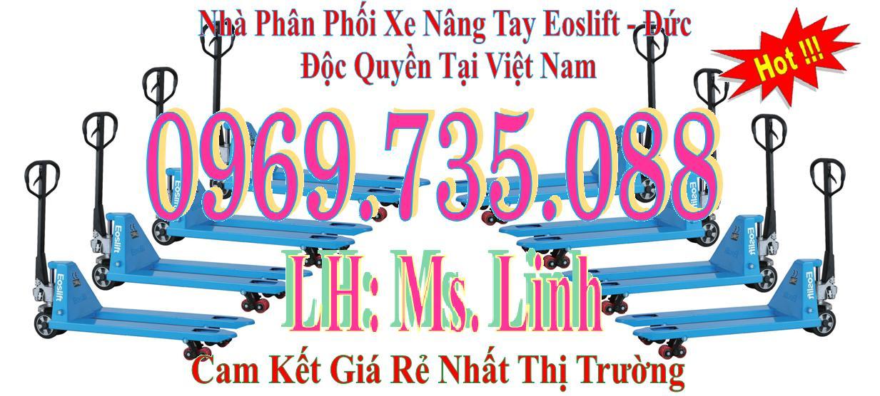 XE NÂNG TAY CÀNG RỘNG, CÀNG HẸP (EOSLIFT - ĐỨC) 3000KG