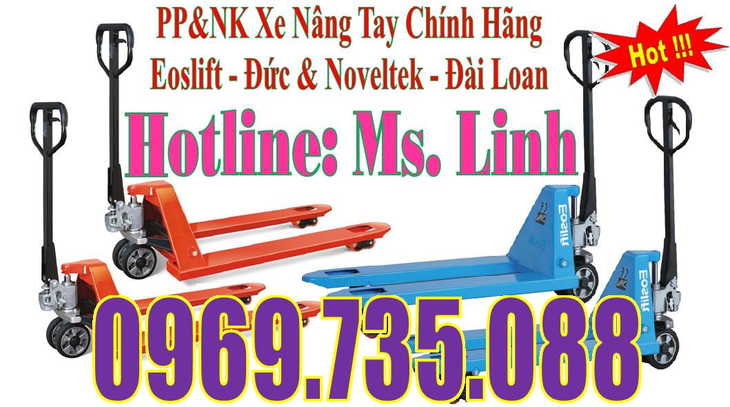 XE NÂNG TAY THẤP CÀNG RỘNG( EOSLIFT - ĐỨC) 2500KG