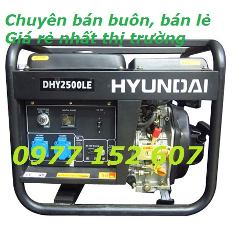 Máy phát điện HYUNDAI DHY 2500LE - Chạy dầu