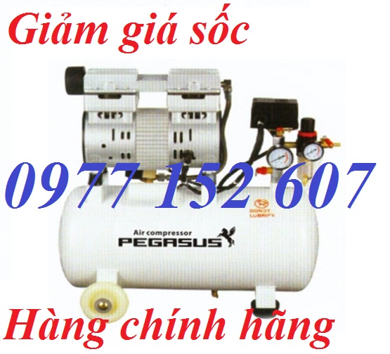 MÁY NÉN KHÍ KHÔNG DẦU,GIẢM ÂM PEGASUS TM- OF550-70L, giá rẻ.