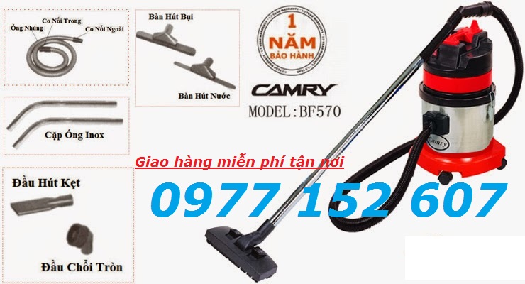 MÁY HÚT BỤI CÔNG NGHIỆP CAMRY BF-570, 15l