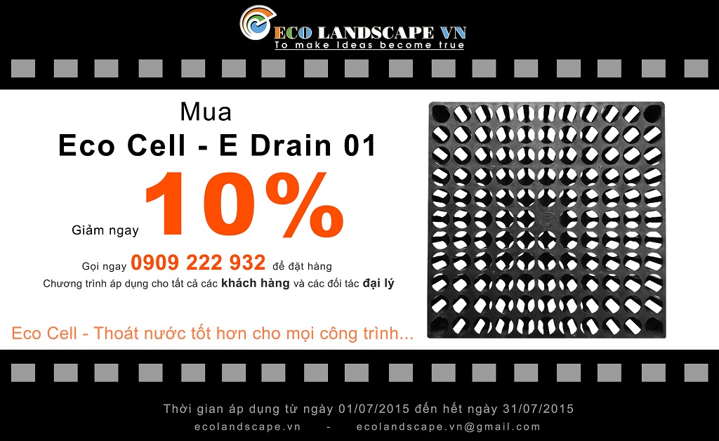 Tri ân khách hàng ECO CELL giảm giá 10%