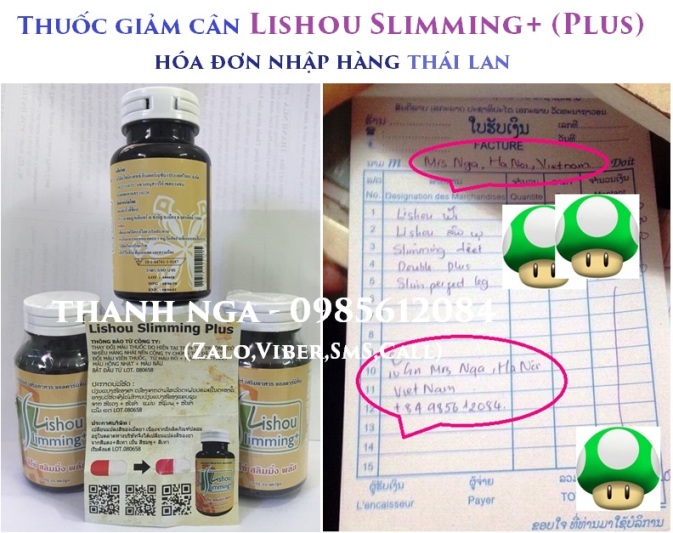 Thuốc giảm cân Lishou Slimming+ 100% chính hãng, rẻ nhất 599k, 0985612084​