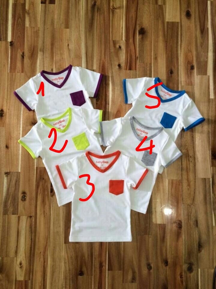 ÁO THUN CỔ TIM RI 7 SIZE 1-7