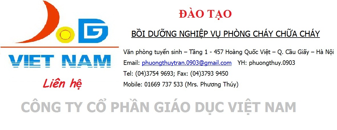 Tuyển sinh khóa đào tạo nghiệp vụ chữa cháy