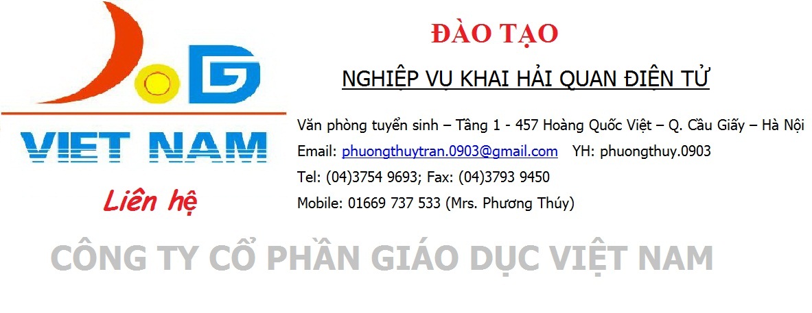 Đào tạo Nghiệp vụ Khai hải quan cấp chứng chỉ sử dụng toàn quốc