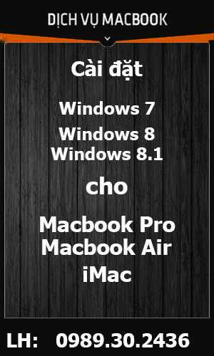 [HCM] Cài win cho macbook tại nhà