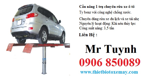 Cầu nâng 1 trụ rửa xe ô tô 4 tấn