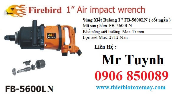 Súng xiết bu lông 1" FB-5600LN Firebird