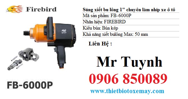 Súng xiết bu lông 1" FB-6000P Firebird