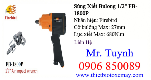 Súng xiết bu lông 1/2" FB-1800P Firebird