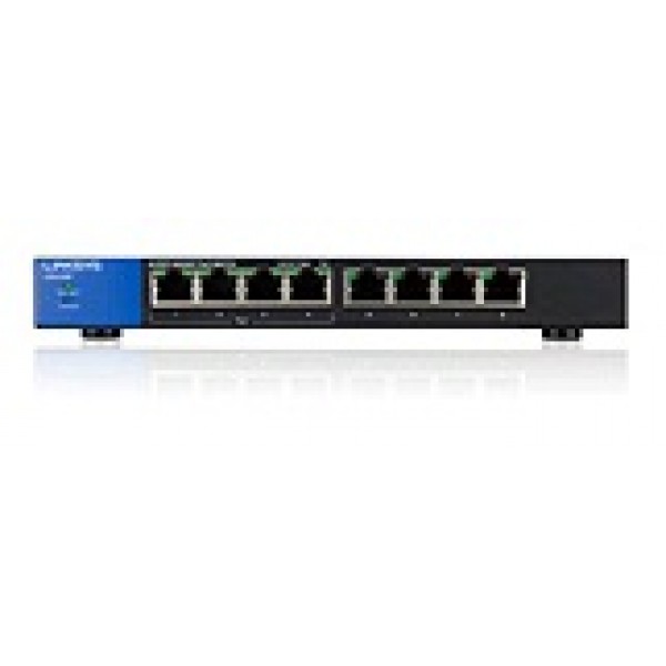 UNMANAGED SWITCH LINKSYS LGS108P PoE+		