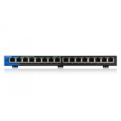 UNMANAGED SWITCH LINKSYS LGS116P PoE+		