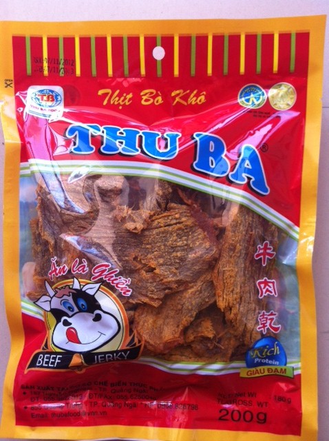 Bò Khô Thu Ba . Loại 200g 