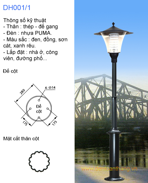 Đèn Sân Vườn DH001